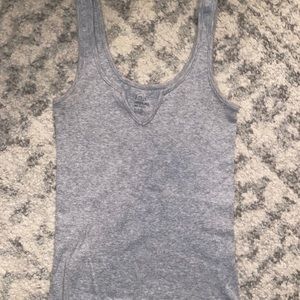Brandy Melville Grey Notched Tank